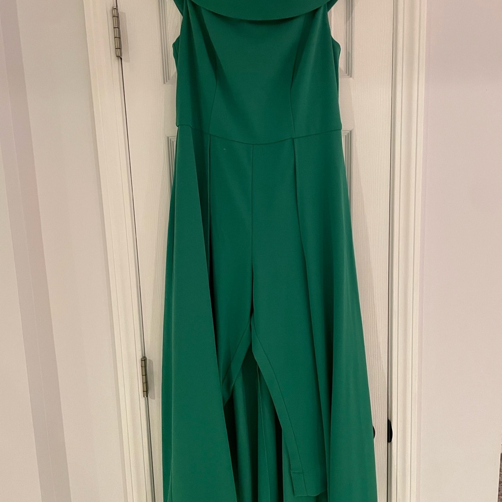 MARINA Teal Strapless Dress